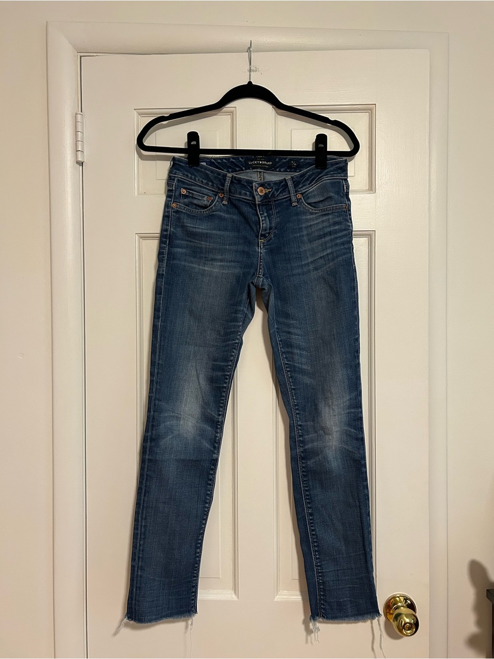 Lucky Brand Mid Blue Ankle Slim Straight Jeans